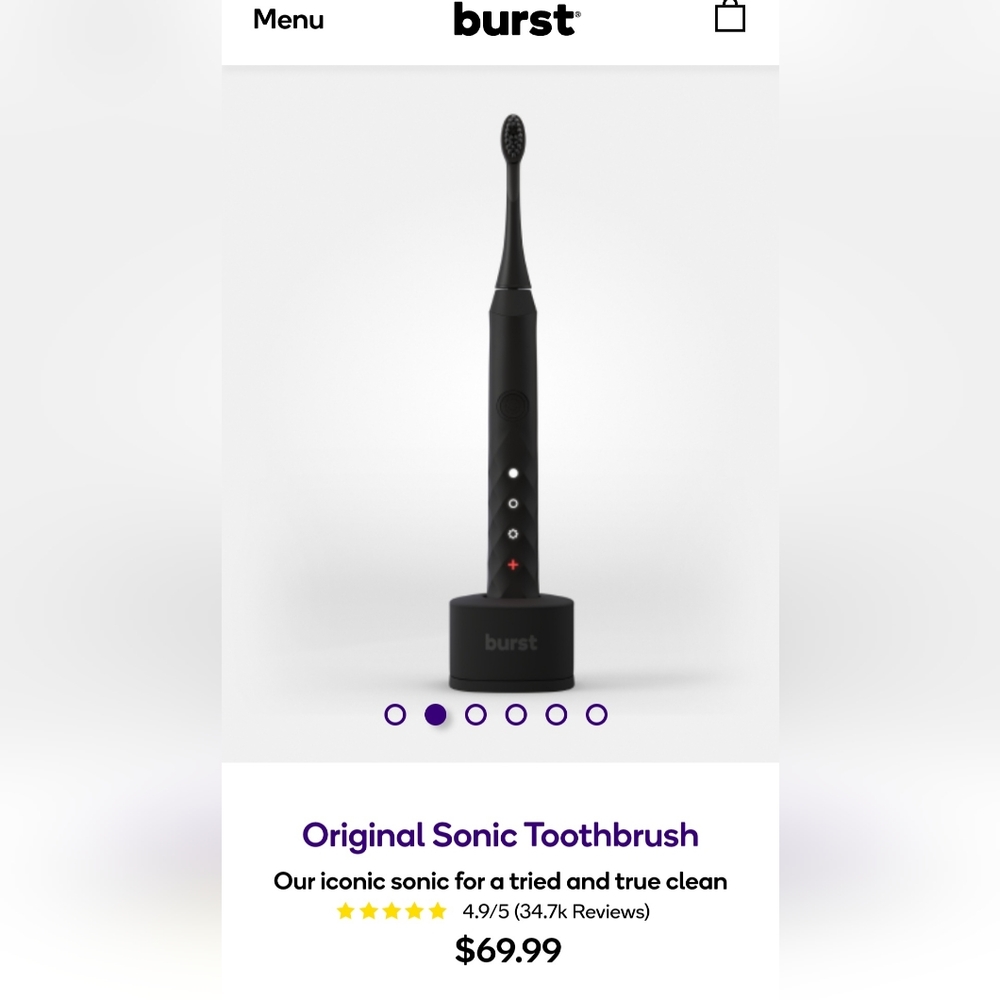 BURST Original Sonic Toothbrush And Floss - Picture 2 of 5